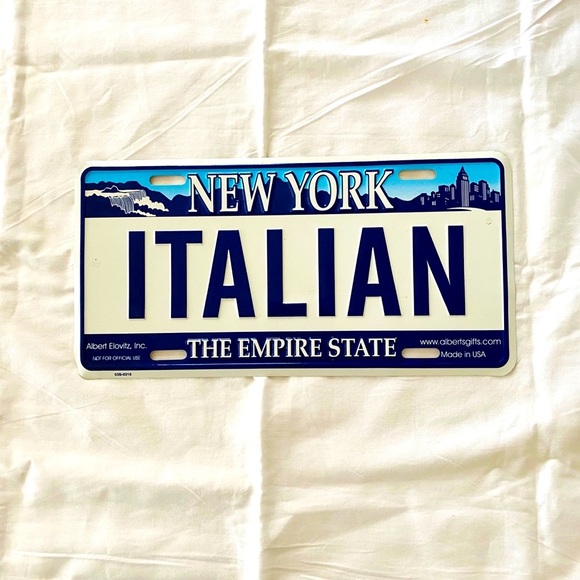 License plate Italian New York ! BRAND NEW - Picture 7 of 7